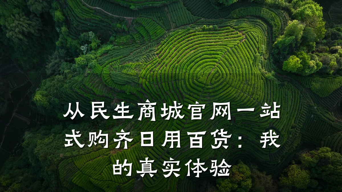 从民生商城官网一站式购齐日用百货：我的真实体验
