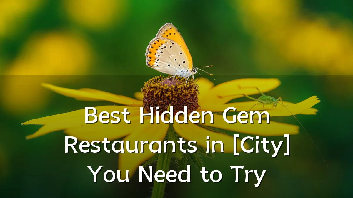 Best Hidden Gem Restaurants in [City] You Need to Try