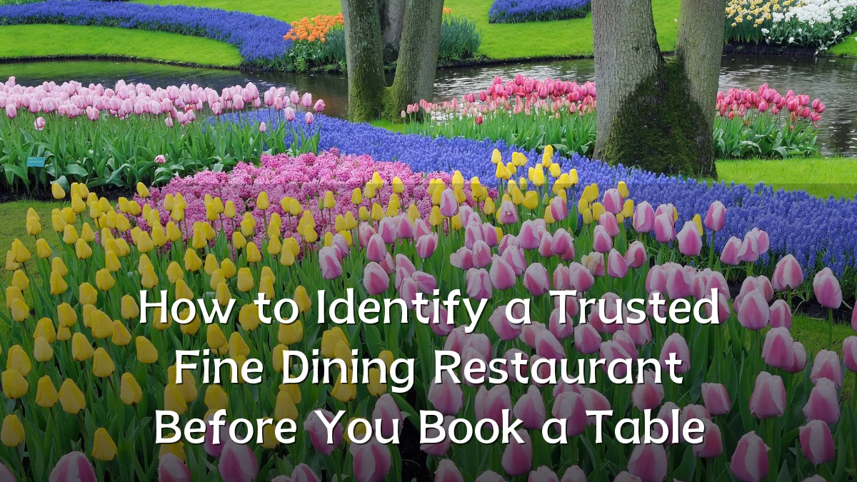 How to Identify a Trusted Fine Dining Restaurant Before You Book a Table