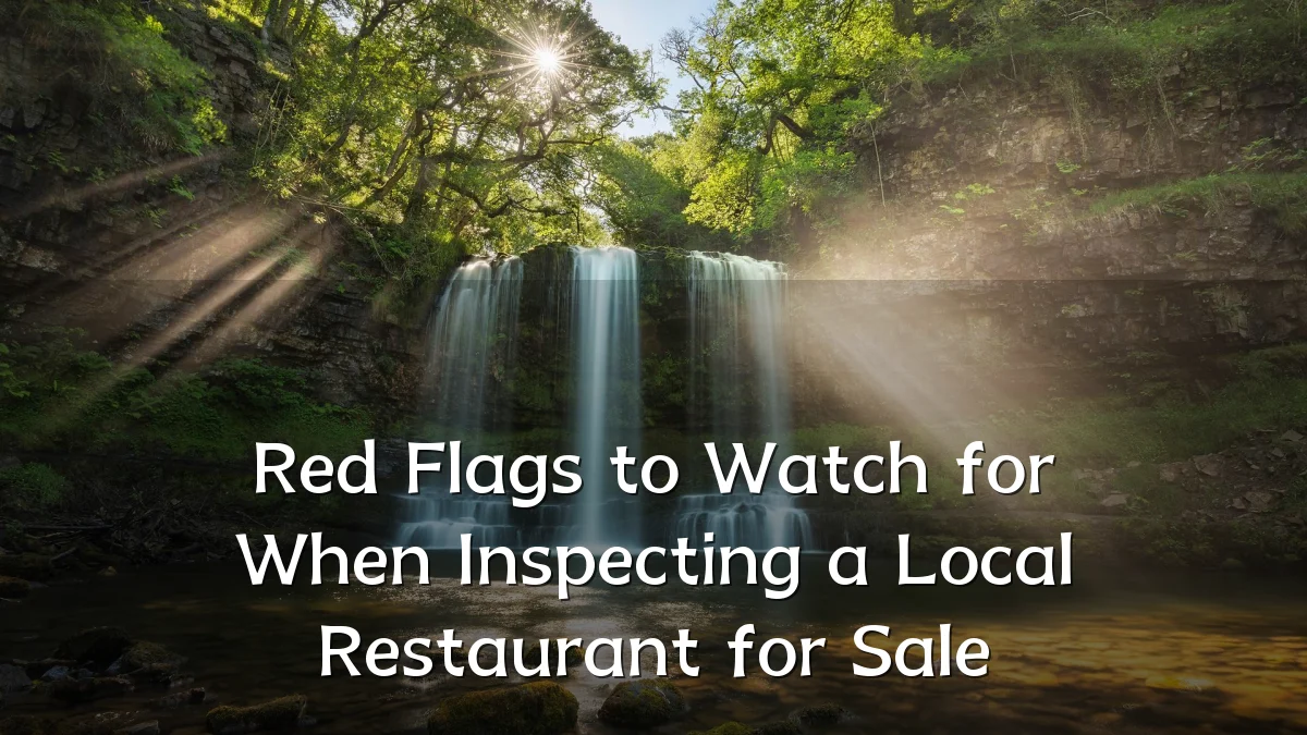 Red Flags to Watch for When Inspecting a Local Restaurant for Sale