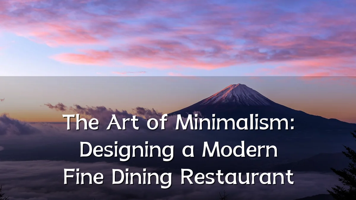 The Art of Minimalism: Designing a Modern Fine Dining Restaurant