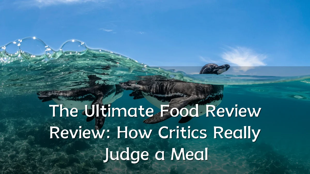 The Ultimate Food Review Review: How Critics Really Judge a Meal