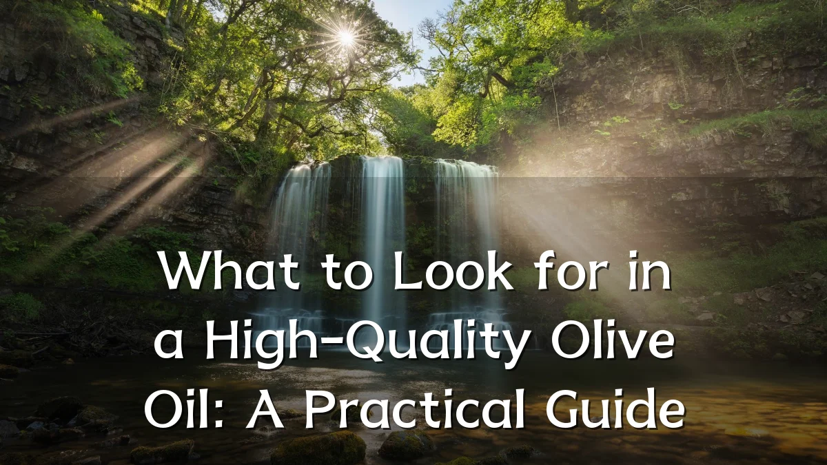 What to Look for in a High-Quality Olive Oil: A Practical Guide